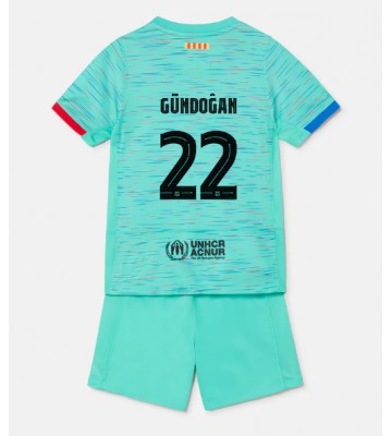 Barcelona Ilkay Gundogan #22 Replika Babytøj Tredje sæt Børn 2023-24 Kortærmet (+ Korte bukser)